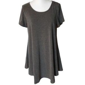 Esenchel grey tunic top rayon spandex medium weight size M